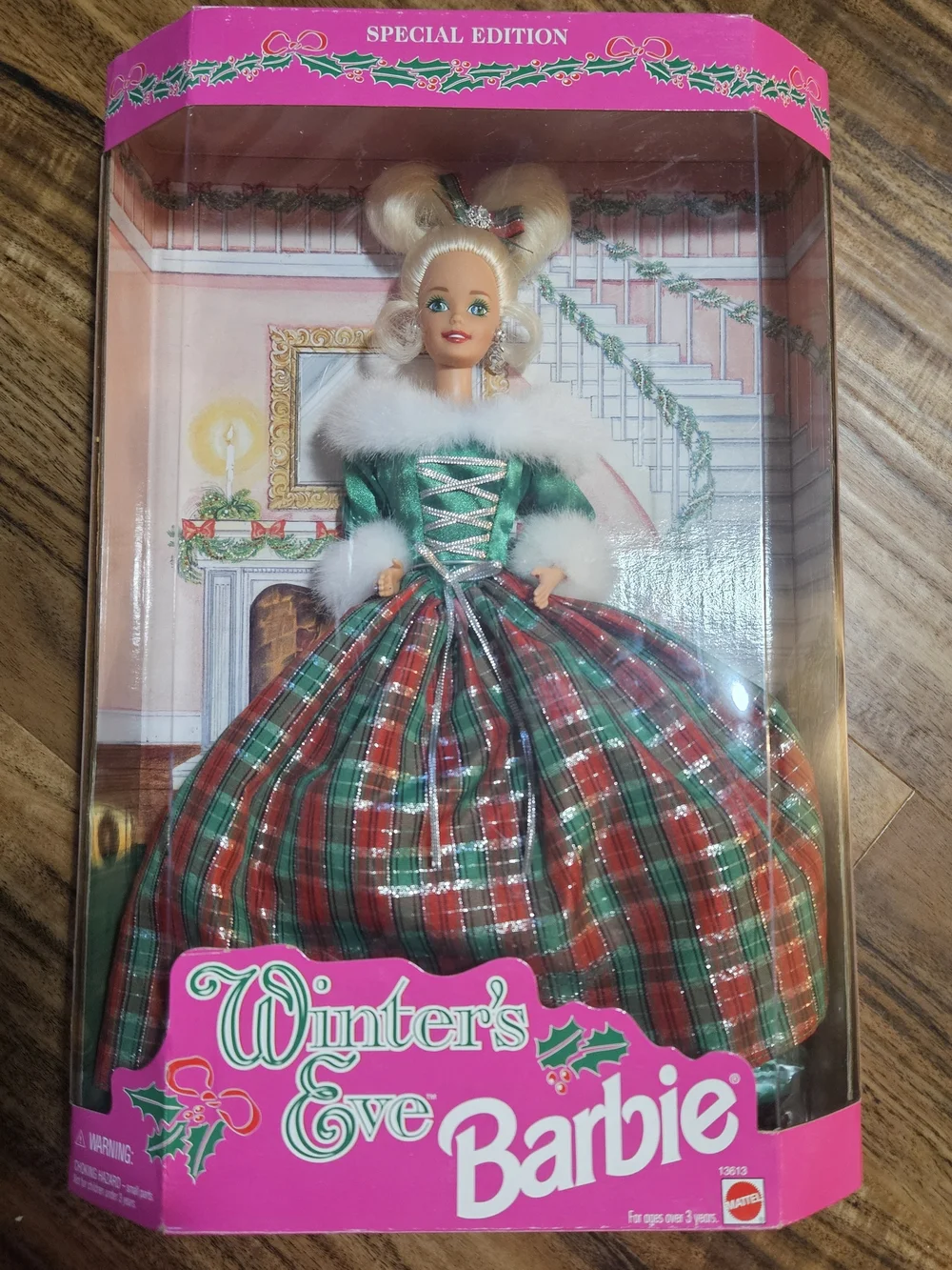 Barbie Winter's Eve Special Edition Doll - Green & Red Plaid